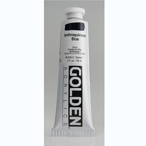 Golden, Heavy Body, Acrylic, Paint, 2oz, Anthraquinone Blue